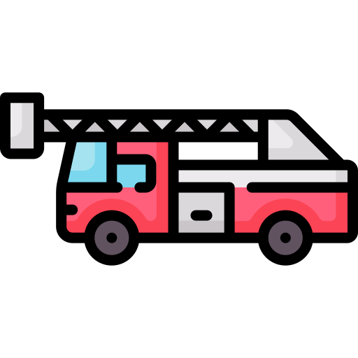 camion de bomberos Special Lineal color icono