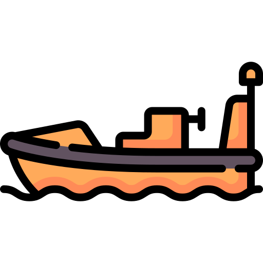 rettungsboot Special Lineal color icon