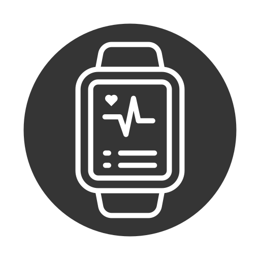 smartwatch Generic black fill icoon