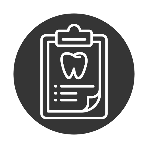 raport dentystyczny Generic black fill ikona