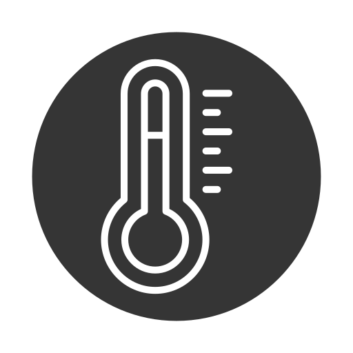 termómetro Generic black fill icono