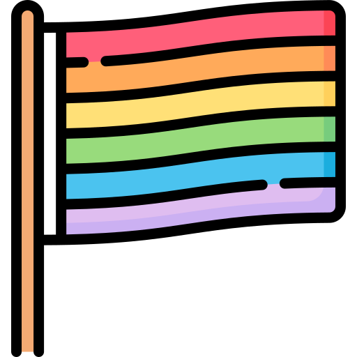 regenboogvlag Special Lineal color icoon