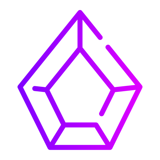 結晶 Generic gradient outline icon