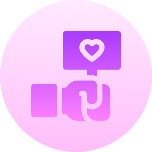 Right to life Basic Gradient Circular icon