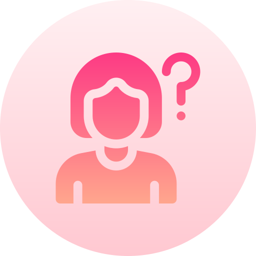 anonieme vrouw Basic Gradient Circular icoon