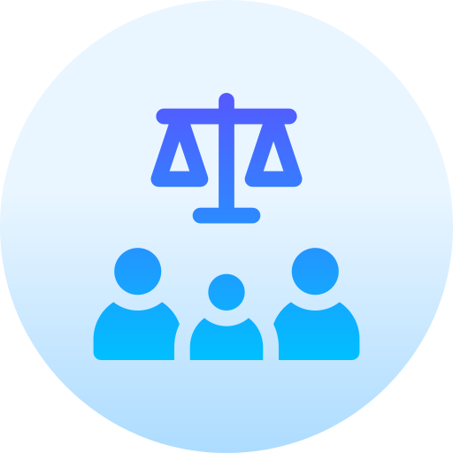 Family law Basic Gradient Circular icon