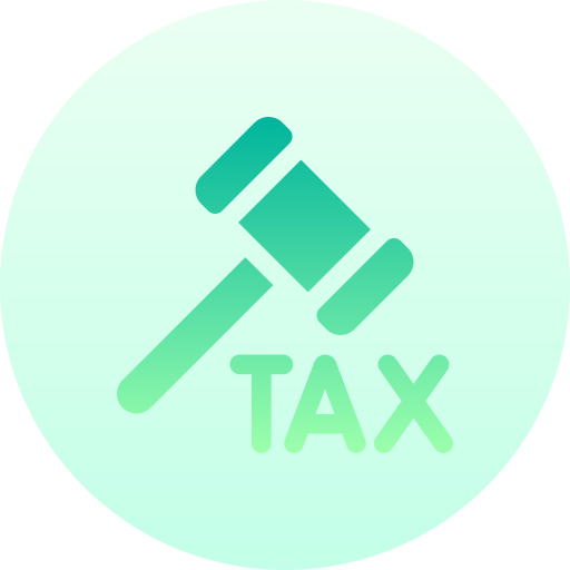 Tax Basic Gradient Circular icon
