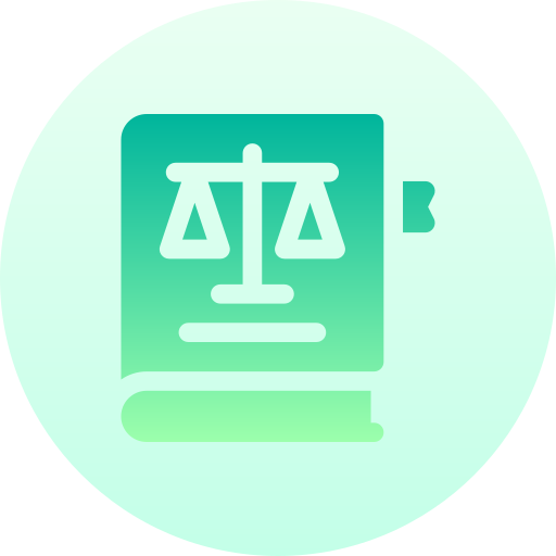 wetboek Basic Gradient Circular icoon