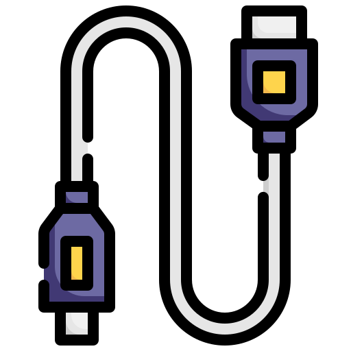 usb-kabel Generic color outline icoon