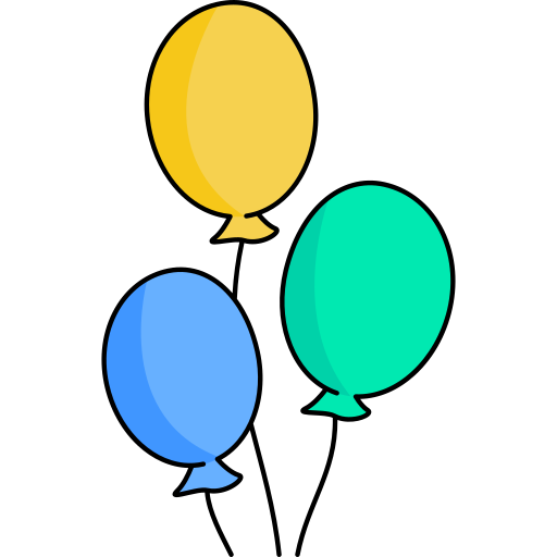 des ballons Generic color outline Icône