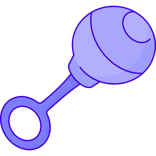 Baby rattle Generic color outline icon