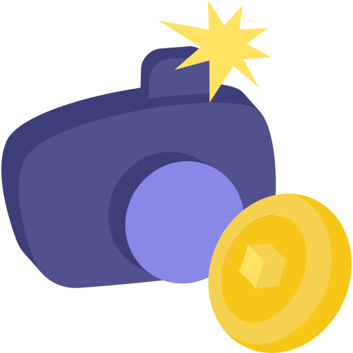 fotocamera Generic color fill icoon