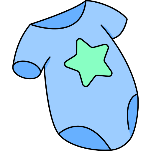 ropa de bebé Generic color outline icono
