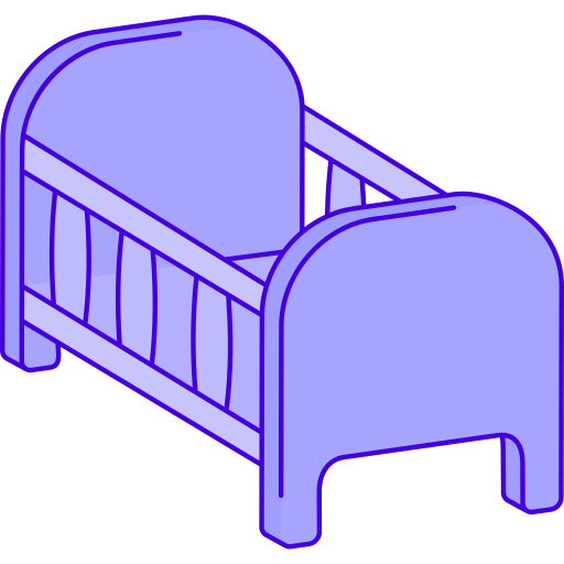 Детская кроватка Generic color outline иконка