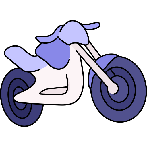 バイク Generic color lineal-color icon