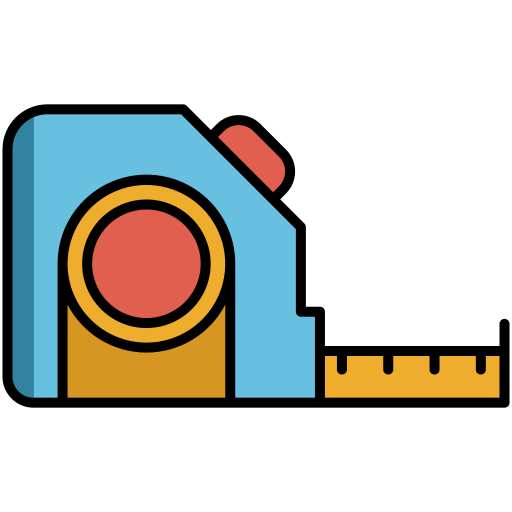 Tape measure Flaticons Lineal Color icon