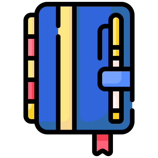 carnet de notes Generic color outline Icône