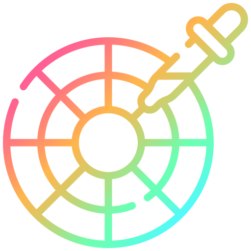 roda de cores Generic gradient outline Ícone