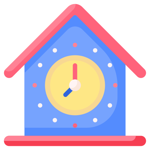 reloj Generic color fill icono