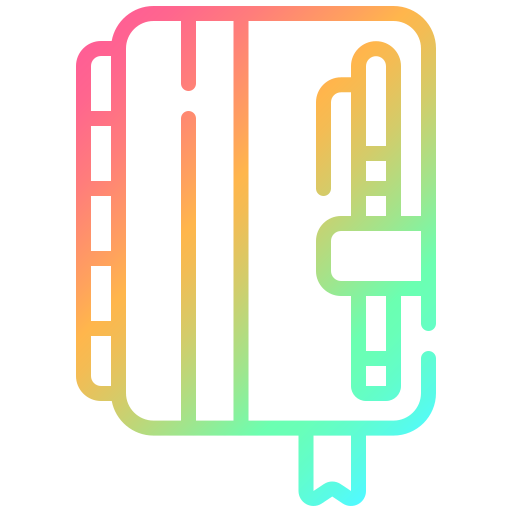공책 Generic gradient outline icon
