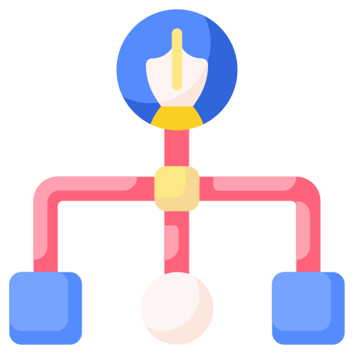diagrama de flujo Generic color fill icono