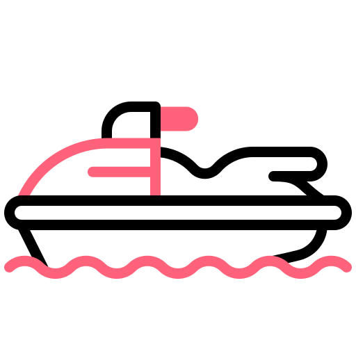 moto d'acqua Generic color lineal-color icona