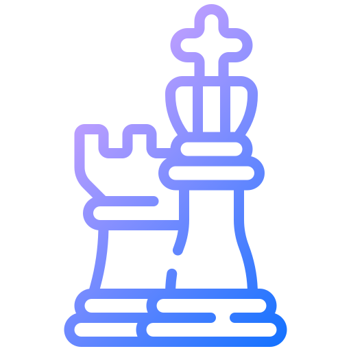 schaken Generic gradient outline icoon
