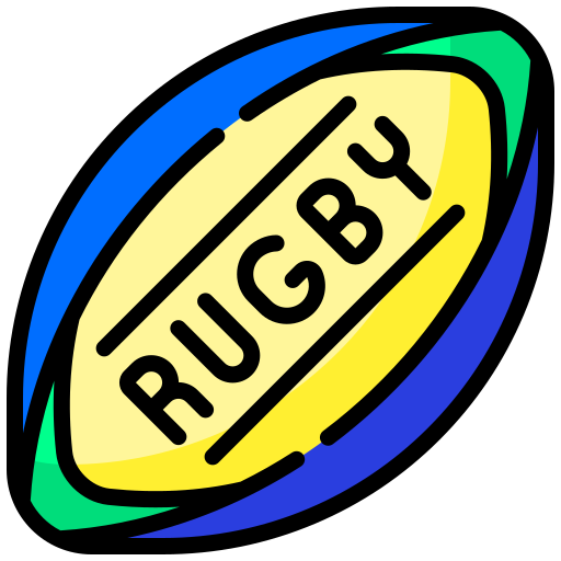 rugby Generic color outline icona
