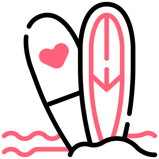 deska surfingowa Generic color lineal-color ikona