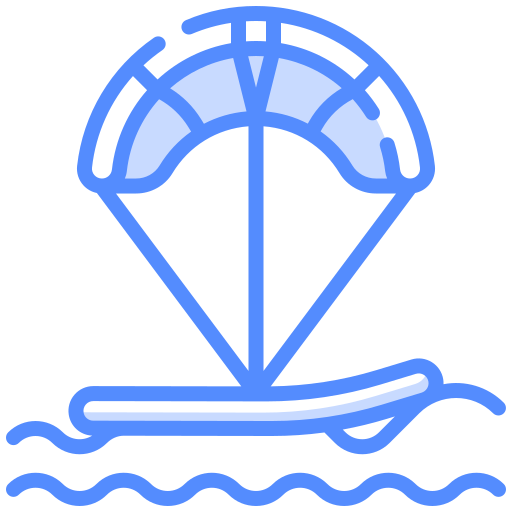 카이트 서핑 Generic color lineal-color icon