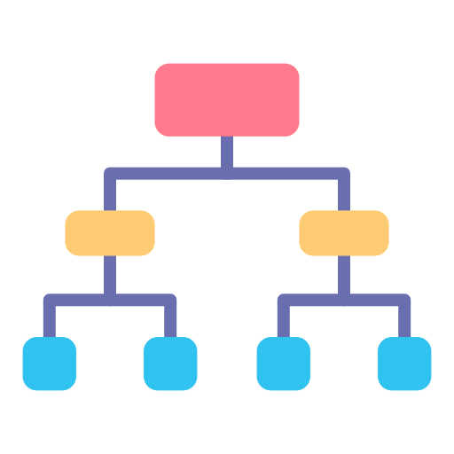 struktura hierarchiczna Good Ware Flat ikona