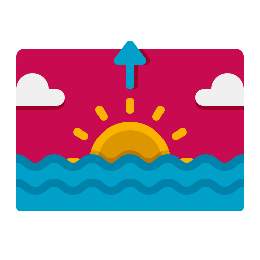 amanecer Flaticons Flat icono