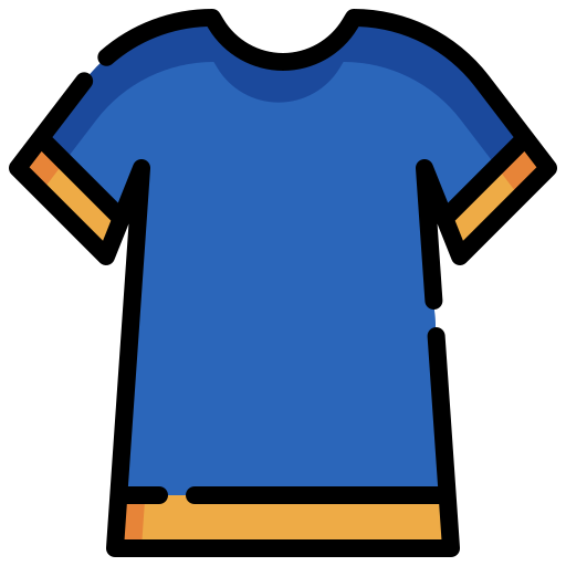 camiseta Generic color outline icono