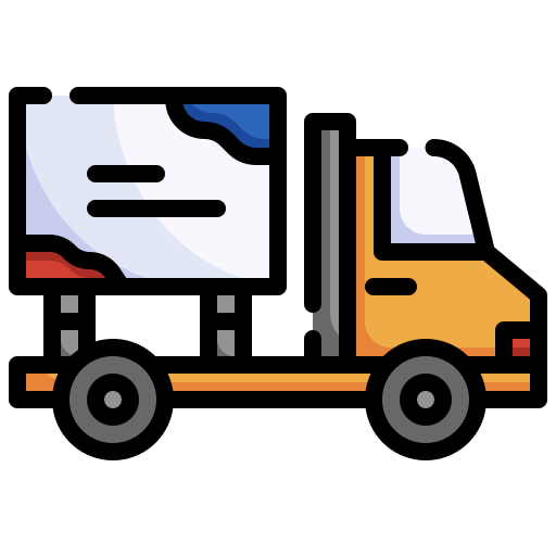 Moving truck Generic color outline icon
