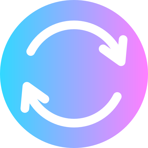 vernieuwen Super Basic Rounded Circular icoon