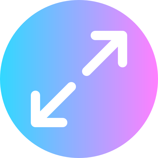 formaat wijzigen Super Basic Rounded Circular icoon