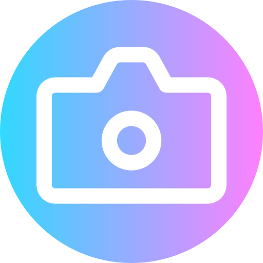 fotocamera Super Basic Rounded Circular icoon