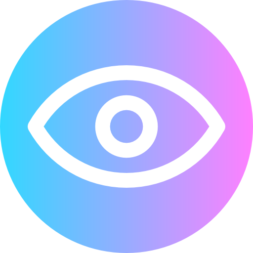 visie Super Basic Rounded Circular icoon