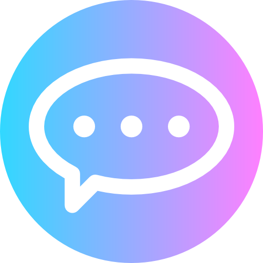 chatten Super Basic Rounded Circular icoon
