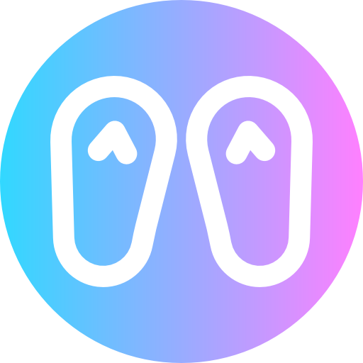 Flip flops Super Basic Rounded Circular icon