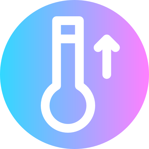 thermometer Super Basic Rounded Circular icon