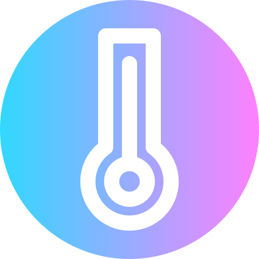 thermometer Super Basic Rounded Circular icon