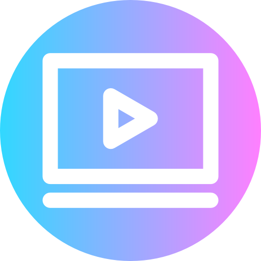 Video player Super Basic Rounded Circular icon