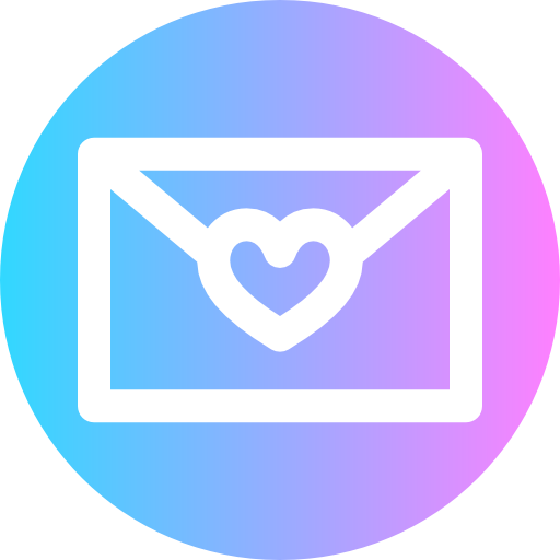 carta de amor Super Basic Rounded Circular icono