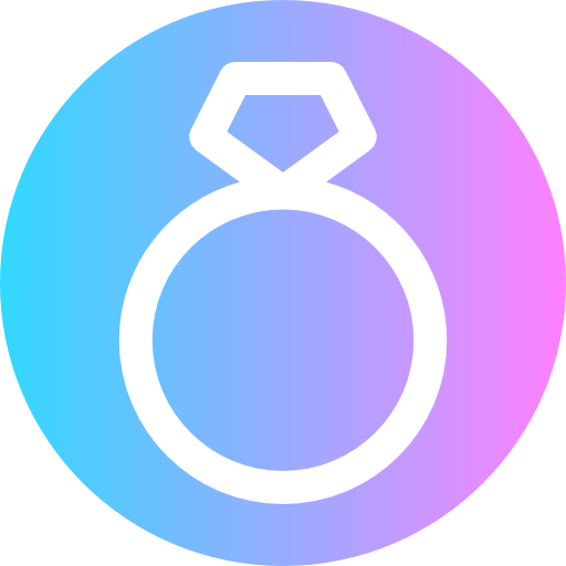 anillo de compromiso Super Basic Rounded Circular icono