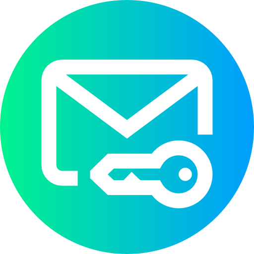 e-mail Super Basic Straight Circular icona