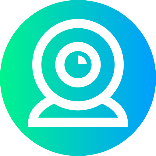 웹캠 Super Basic Straight Circular icon