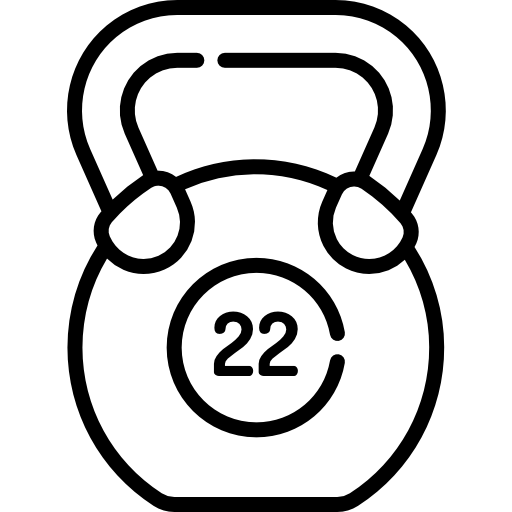 케틀벨 Kawaii Lineal icon