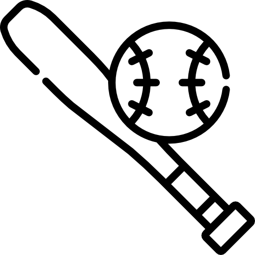 béisbol Kawaii Lineal icono