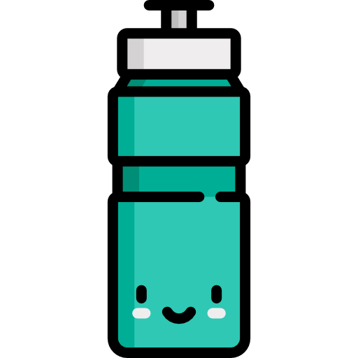 Water bottle Kawaii Lineal color icon
